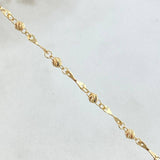 Military Style Anklet Espiraculo 2.15gr / 25cm / 18K Yellow Gold ©