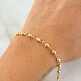 Military Type Bracelet 3.35gr / 20.5cm / 18K Yellow Gold ©