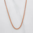 Cadena Franco 3.1g / 20 in / 1.2mm Dos Oros Blanco Rosa 18K