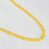Cadena Cubana 9.85g / 24 in / 4.24mm Oro Amarillo 18K