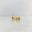 Stud Earrings Bead Diamond Cut 0.8gr / 6mm Yellow Gold ©