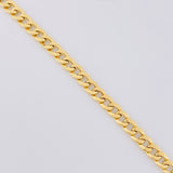 Cadena Cubana 7.3g / 24 in / 4.1mm Oro Amarillo 18K