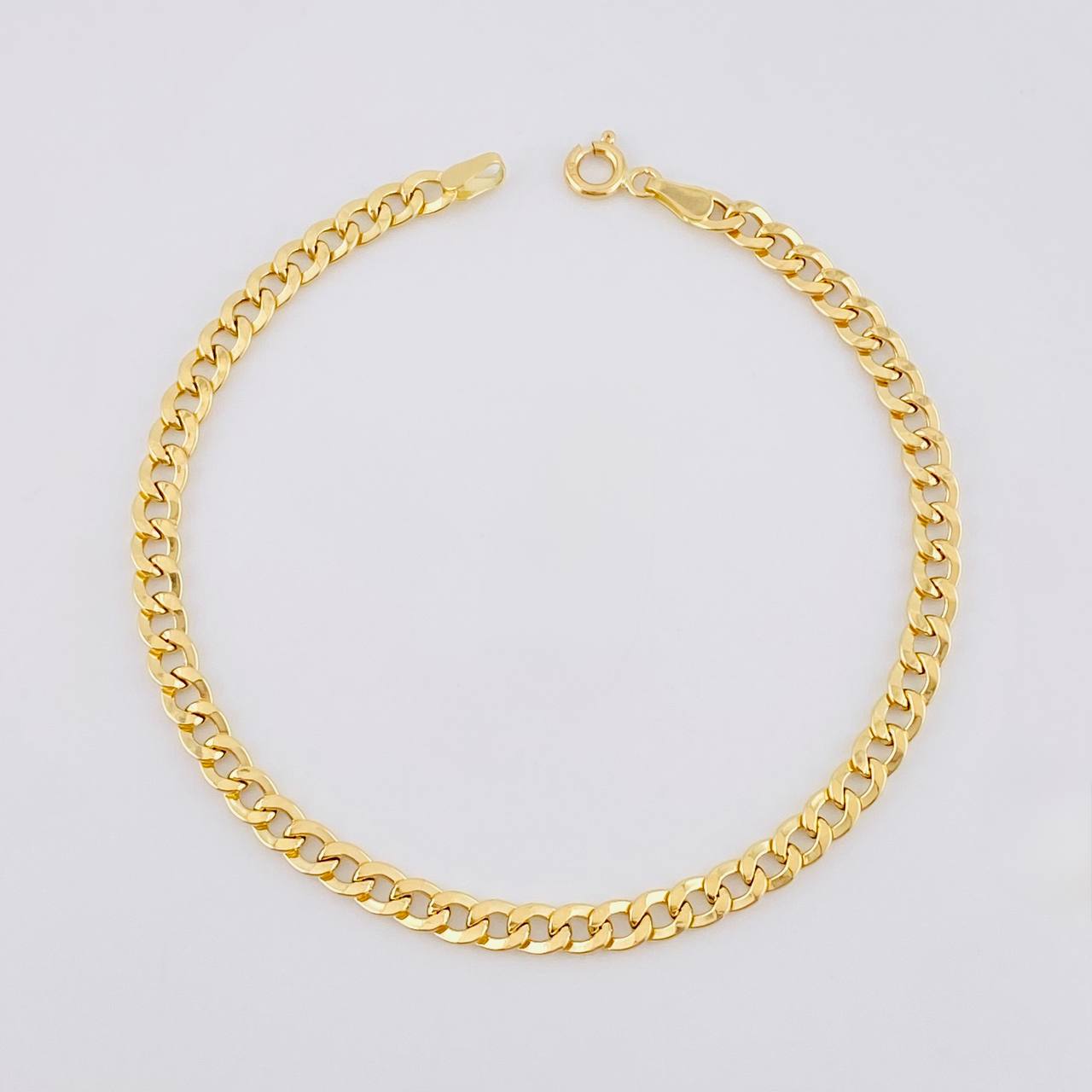 Pulso Cubano 2.55g / 7 3/4 in / 4mm Oro Amarillo 18K