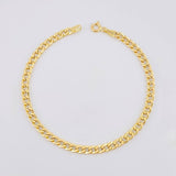 Pulso Cubano 2.55g / 7 3/4 in / 4mm Oro Amarillo 18K