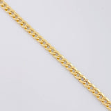 Pulso Cubano 2.7g / 7 1/2 in / 4mm Oro Amarillo 18K