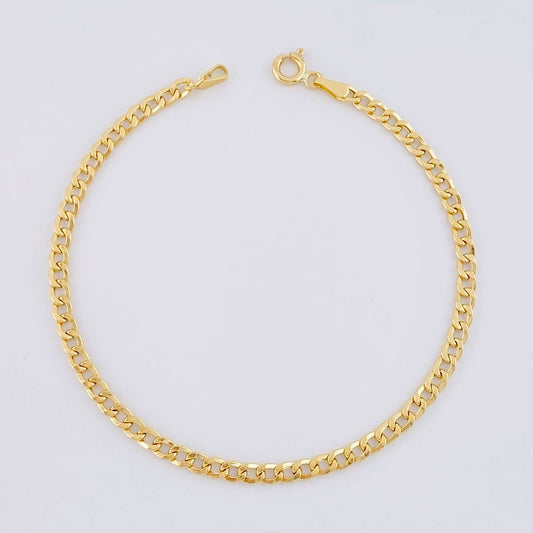 Pulso Cubano 1.6g / 7 3/4 in / 3.1mm Oro Amarillo 18K