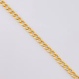 Cuban Links Bracelet 1.6g / 7 1/4 in / 3.1mm Yellow Gold 18K