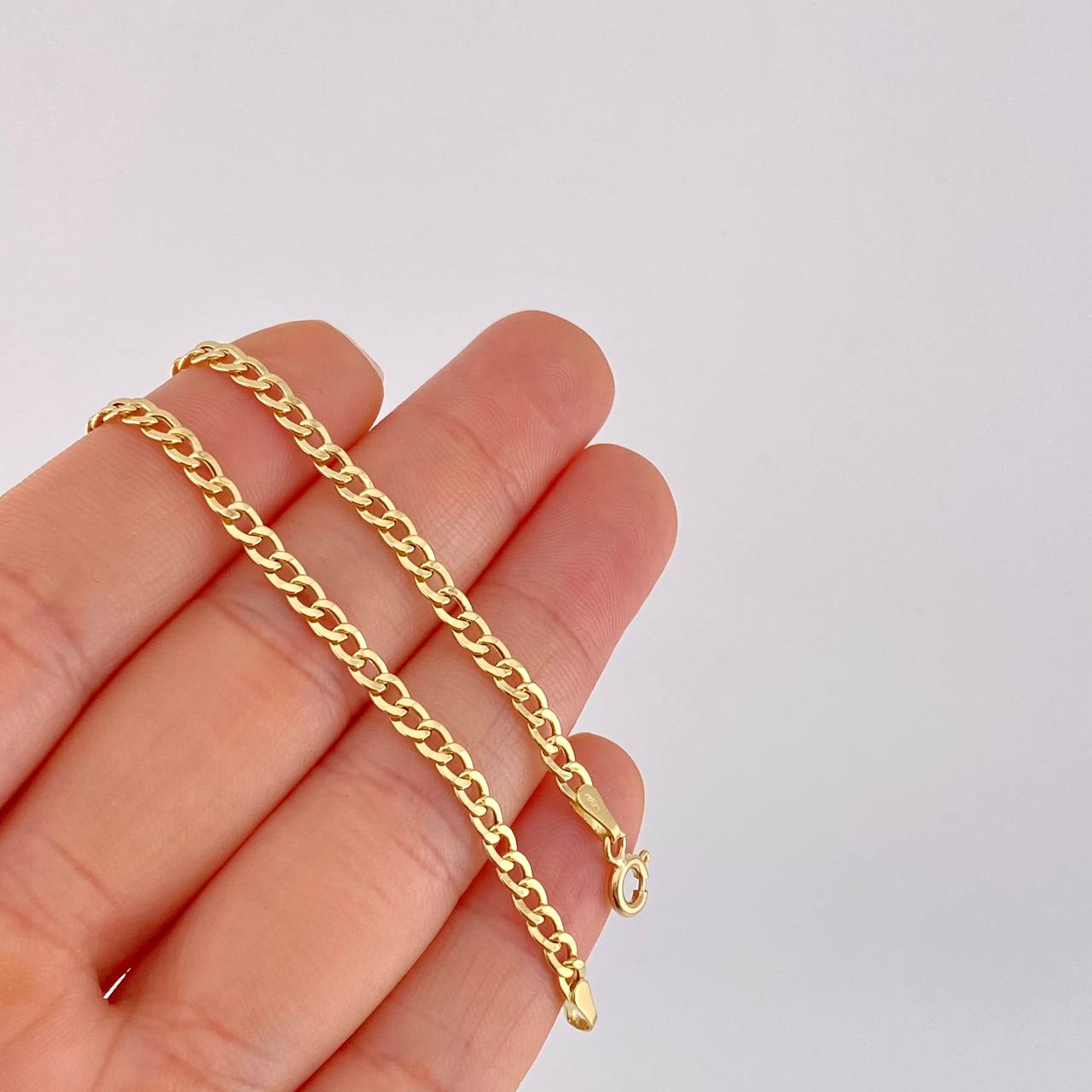 Cuban Links Bracelet 1.6g / 7 1/2 in / 3.1mm 18K Yellow Gold