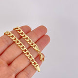 Pulso Cubano 7g / 7 3/4 in / 6.4mm Oro Amarillo 18K