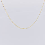 Flat Mariner Chain 1.15g / 16 in / 1.2mm Three Golds 18K