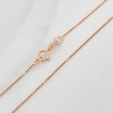 Set Cadena Veneciana + Dije Halo Gota / 2.1g / 18 in Oro Rosa 18K