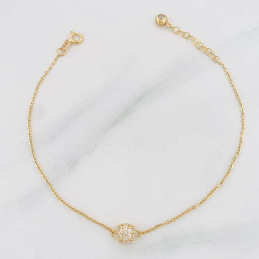 Pulso Modulable Aro Seguido Tupido 1.6g / 6 3/4 in - 7 3/4 in / 1mm Oro Amarillo 18K