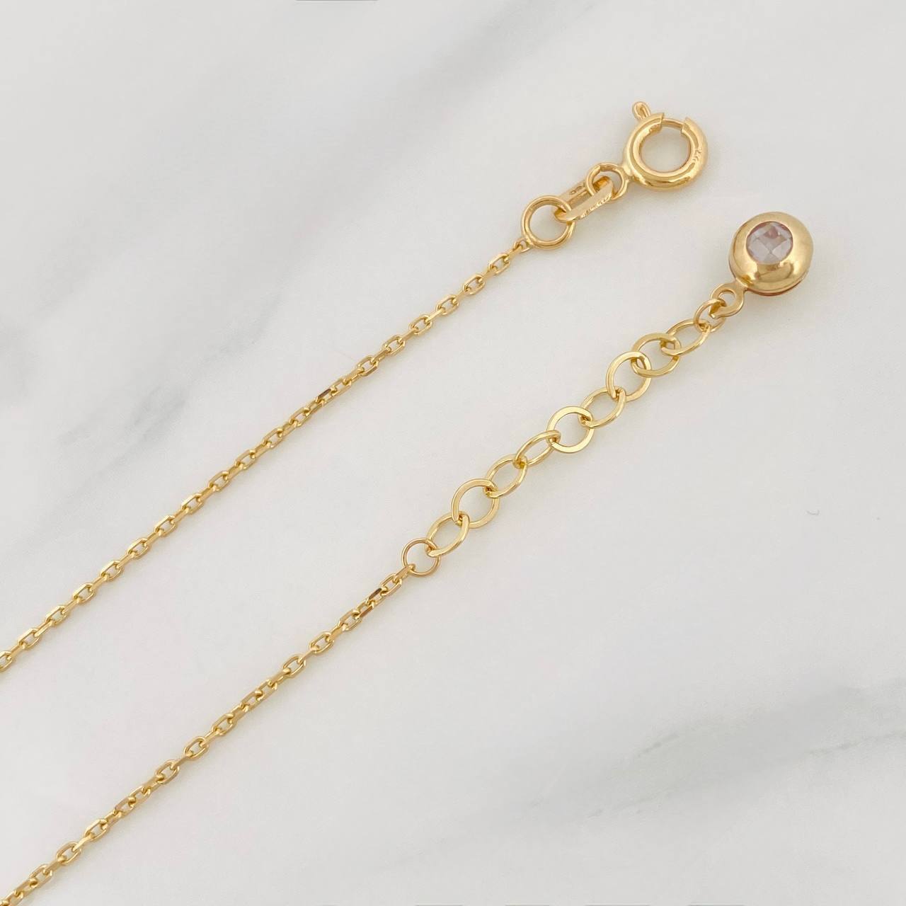 Bracelet Classic Link Dense 1.6g / 6 3/4 in - 7 3/4 in / 1mm 18K Yellow Gold