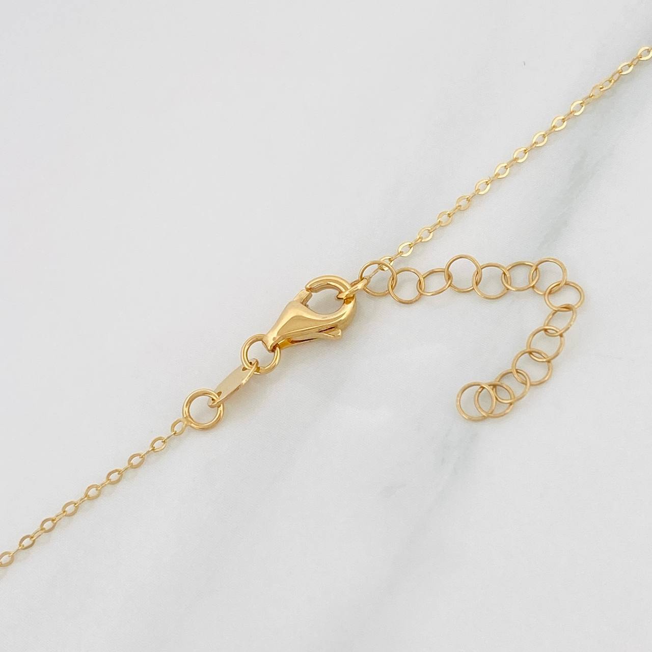 Cadena Aro Seguido Corazón 1.25g / 16 in / 1.4mm Oro Amarillo 18K