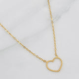 Cadena Aro Seguido Corazón 1.25g / 16 in / 1.4mm Oro Amarillo 18K