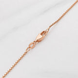 Cadena Veneciana Dije Cruz Diamantes 16pts 11.4g / 24 in / 0.46mm Oro Rosa 18K