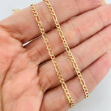 Cadena Figaro 3.75g / 26 in / 1.2mm Oro Amarillo 18K
