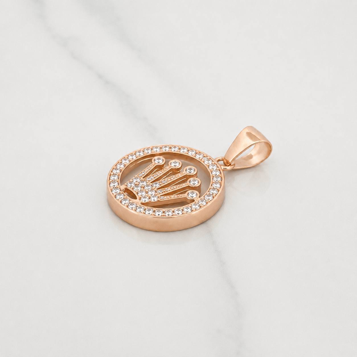 Charm Crown 5.3g / 1 1/4 in 18K Rose Gold