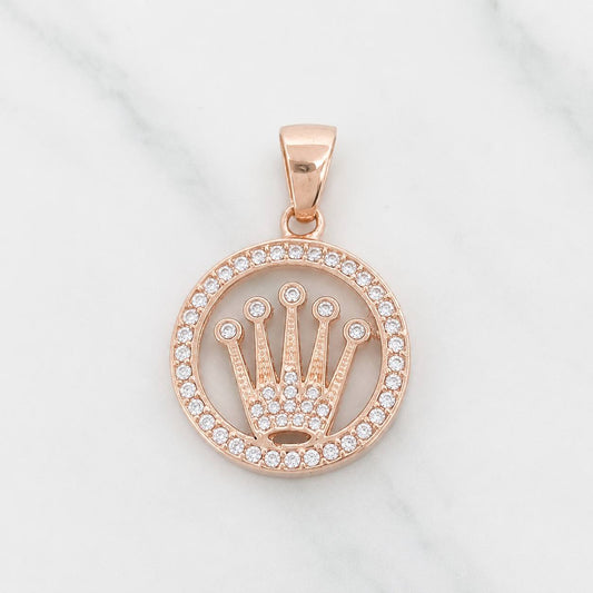 Herraje Corona 5.3g / 1 1/4 in Oro Rosa 18K
