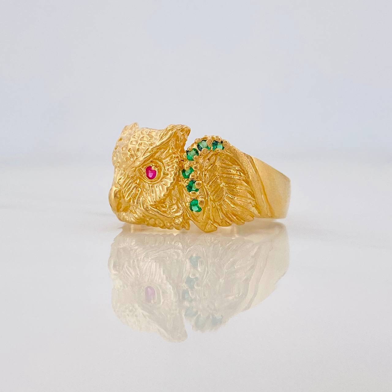 Owl Ring 6.1g / T10 Yellow Gold 18K