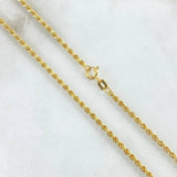 Cadena Lazo 3.45gr / 60cm / 2.1mm Oro Amarillo +3 18K