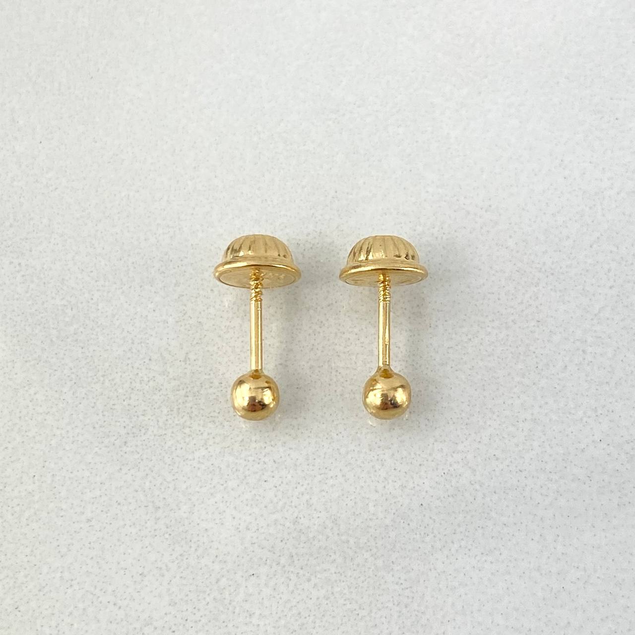 Topos Bola 0.45gr / 3mm Lisa Oro Amarillo 18K