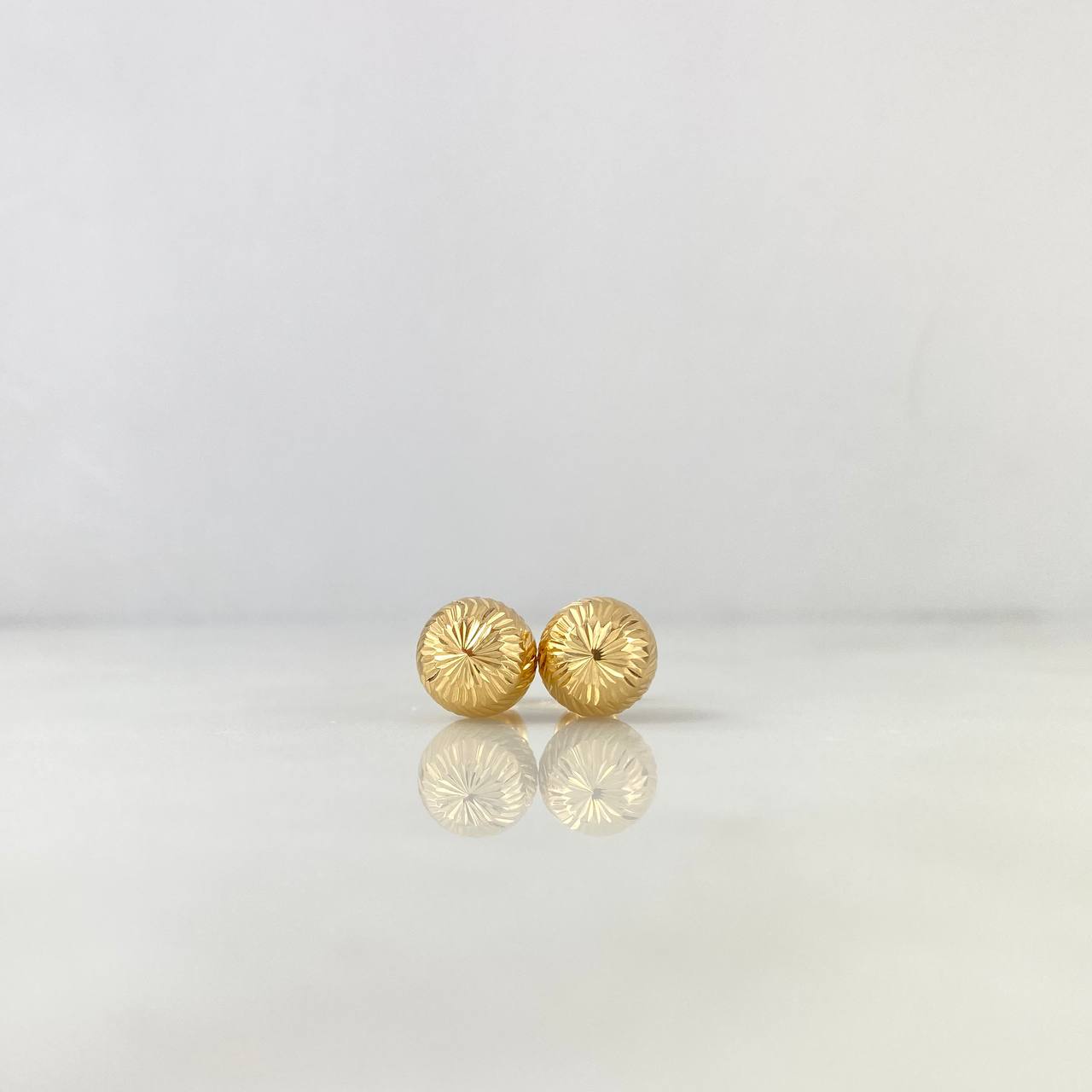 Topos Bola 1.5gr / 9mm Diamantada Oro Amarillo 18K