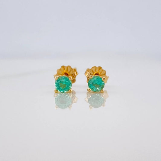 Topos Cuatro Garras Esmeralda 25pts 0.85g / in / 1.7mm Oro Amarillo 18K