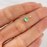 Pendant Emerald Circle 53pts 0.5g / 1/2 in Yellow Gold 18K
