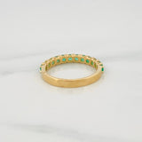 Churumbela Ring Emeralds 64pts 2.45g / T6 1/2 Yellow Gold 18K