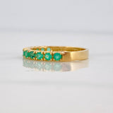 Churumbela Ring Emeralds 64pts 2.45g / T6 1/2 Yellow Gold 18K