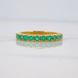 Churumbela Ring Emeralds 64pts 2.45g / T6 1/2 Yellow Gold 18K