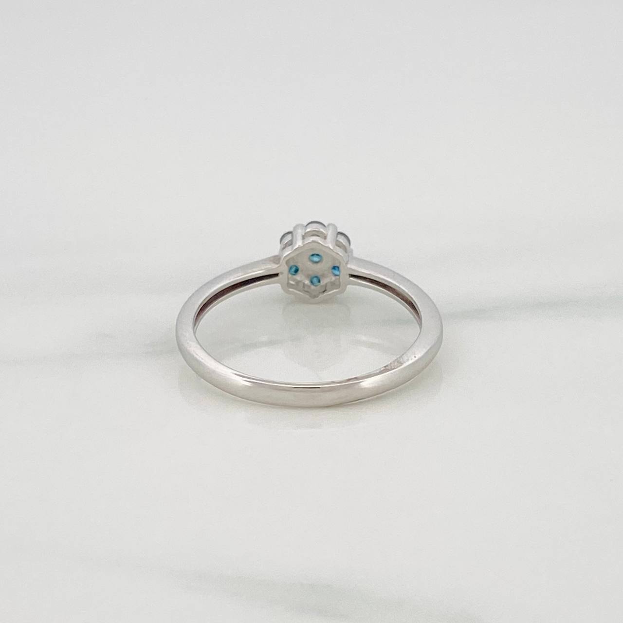 Flower Ring Diamonds 17pts Diamonds 17pts 1.8g / T6 White Gold 18K