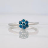 Flower Ring Diamonds 17pts Diamonds 17pts 1.8g / T6 White Gold 18K
