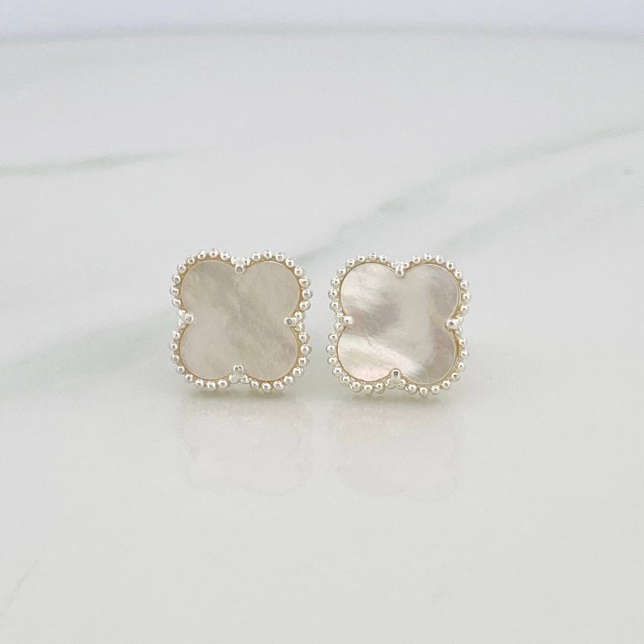 Clover Stud Earrings 3.1g / in / 13.86mm Silver 925