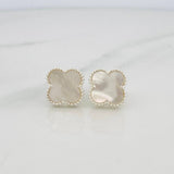 Clover Stud Earrings 3.1g / in / 13.86mm Silver 925