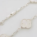 Adjustable Bracelet Classic Link Clover 8.45g / 7 3/4 in - 7 in / 2.85mm Silver 925