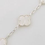 Adjustable Bracelet Classic Link Clover 8.45g / 7 3/4 in - 7 in / 2.85mm Silver 925