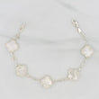 Adjustable Bracelet Classic Link Clover 8.45g / 7 3/4 in - 7 in / 2.85mm Silver 925