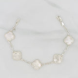 Adjustable Bracelet Classic Link Clover 8.45g / 7 3/4 in - 7 in / 2.85mm Silver 925