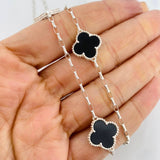 Paperclip Chain Clover 9.6g / 22 in / 1.95mm Silver 925