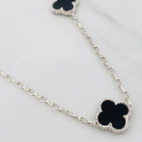 Paperclip Chain Clover 9.6g / 22 in / 1.95mm Silver 925