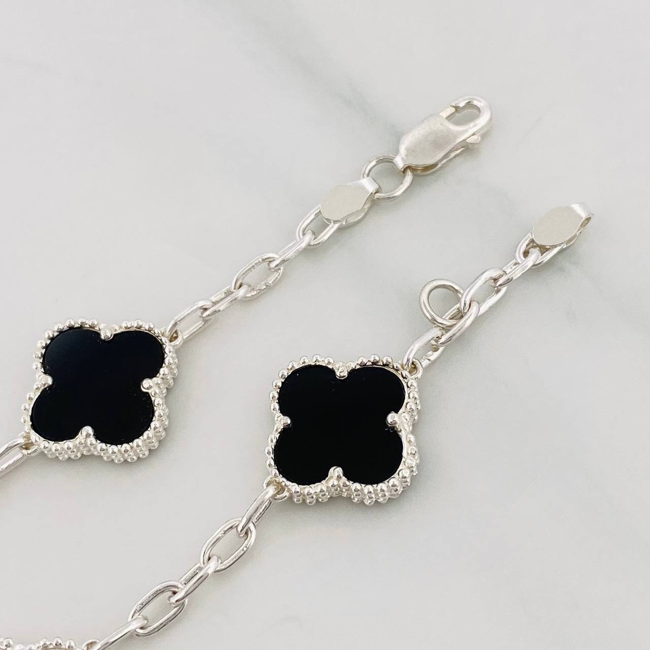 Modular Bracelet Classic Link Clover 8.6g / 7 3/4 in - 7 in / 2.89mm Silver 925