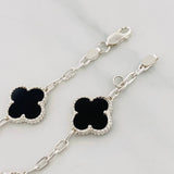 Modular Bracelet Classic Link Clover 8.6g / 7 3/4 in - 7 in / 2.89mm Silver 925