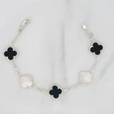 Modular Bracelet Classic Link Clover 8.6g / 7 3/4 in - 7 in / 2.89mm Silver 925