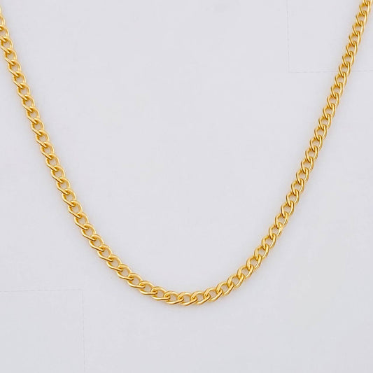 Cadena Mini Cubana 1.7g / 18 in / 1.9mm Oro Amarillo 18K