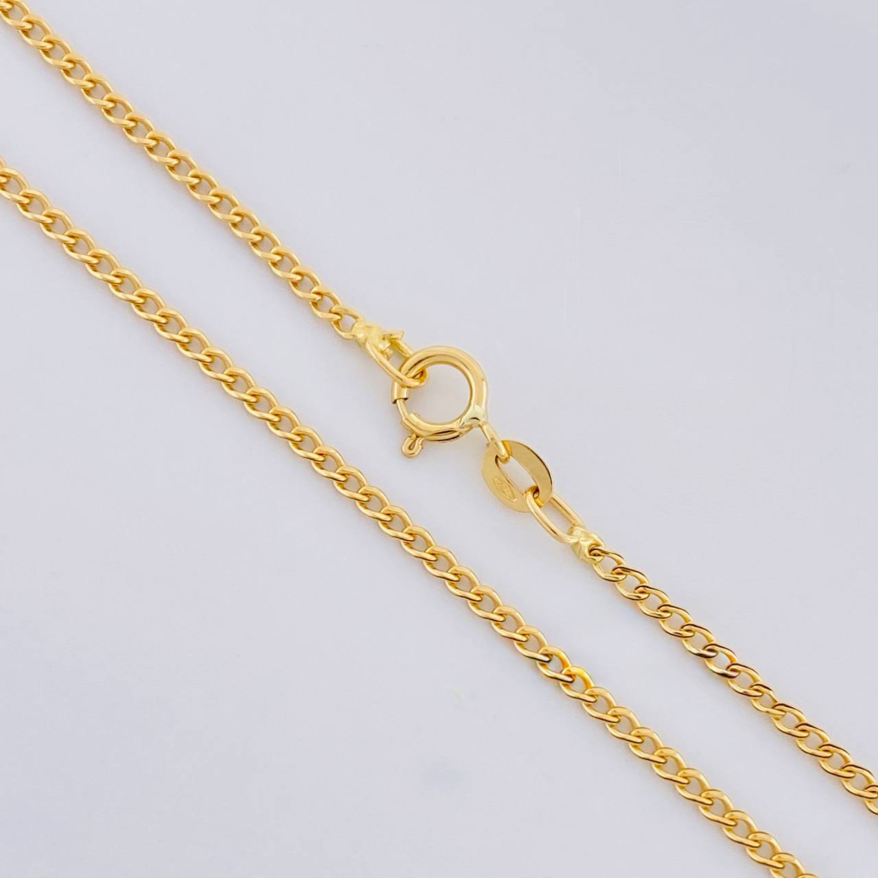 Cadena Mini Cubana 1.15g / 18 in / 1.6mm Oro Amarillo 18K