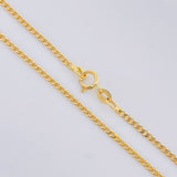 Cadena Mini Cubana 1.15g / 18 in / 1.6mm Oro Amarillo 18K