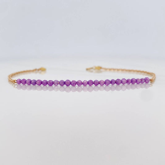 Pulso Aro Seguido Bolas 1.5g / 6 3/4 in / 1.4mm Oro Amarillo 18K