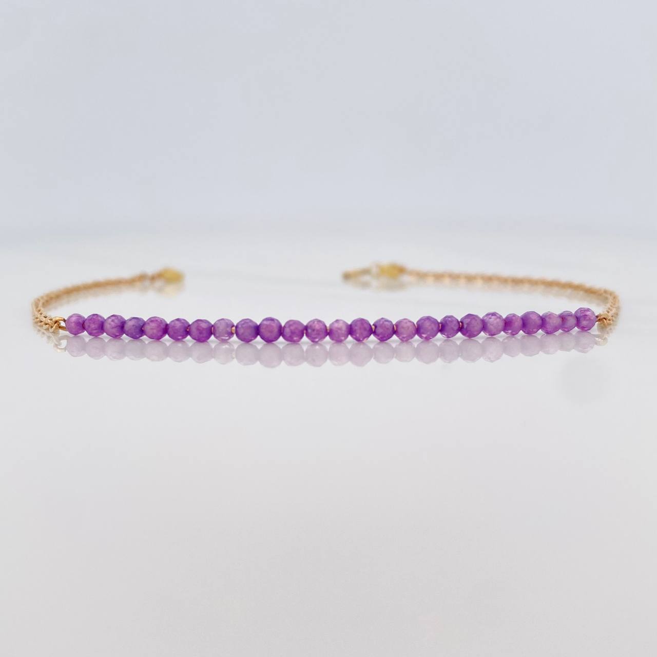 Pulso Aro Seguido Bolas 1.6g / 7 in / 1.4mm Oro Amarillo 18K